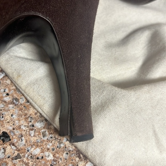 Prada Brown Suede Ankle Boots - Picture 5 of 8